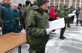 Олег Садовских посетил торжественную присягу в кадетском корпусе Златоуста 