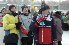 В поселке Федоровка состоялось торжественное открытие нового хоккейного корта